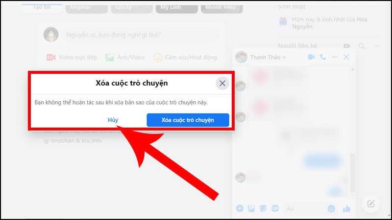 Cách phục hồi tin nhắn đã xóa trên facebook messenger