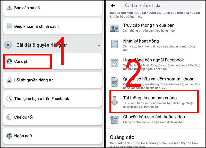 Khôi phục tin nhắn messenger trên điện thoại android