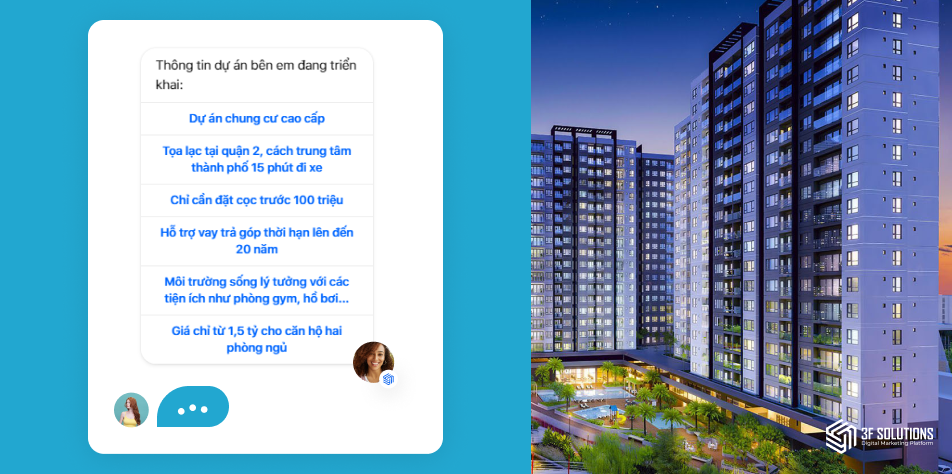 +7 Mẫu kịch bản chatbot bất động sản