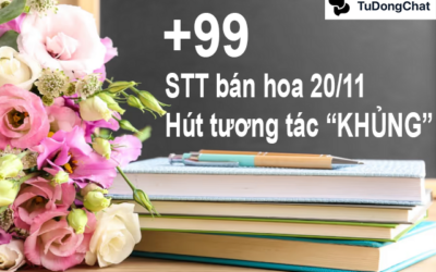 +99 STT bán hoa 20/11 ấn tượng, hút tương tác “KHỦNG” cho chủ shop