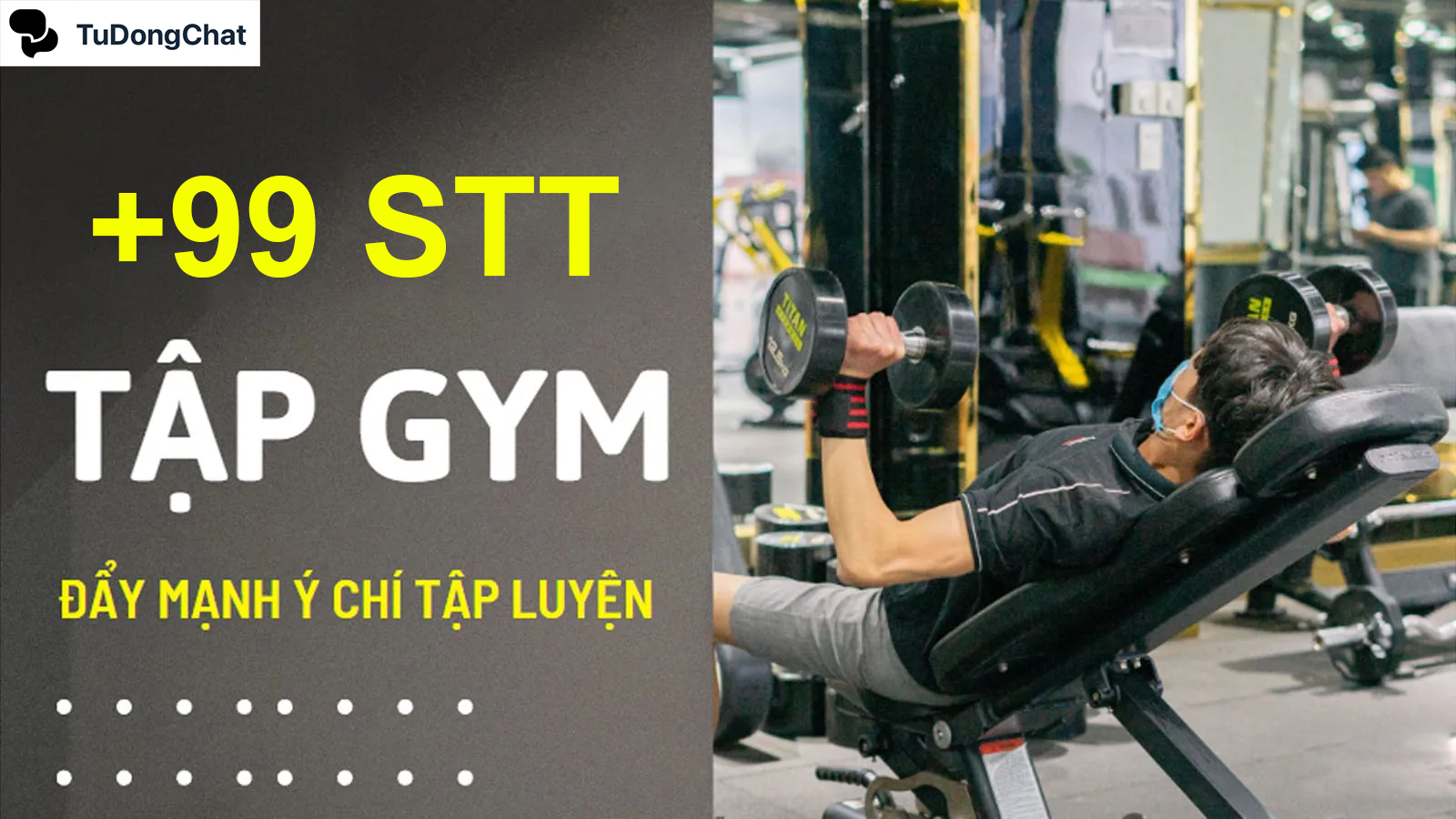 +99 STT phòng gym cực “Chất” tạo động lực cho khách hàng