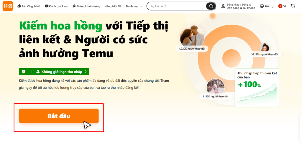 Cách kiếm tiền TEMU Affiliate chi tiết và hiệu quả nhất 2024