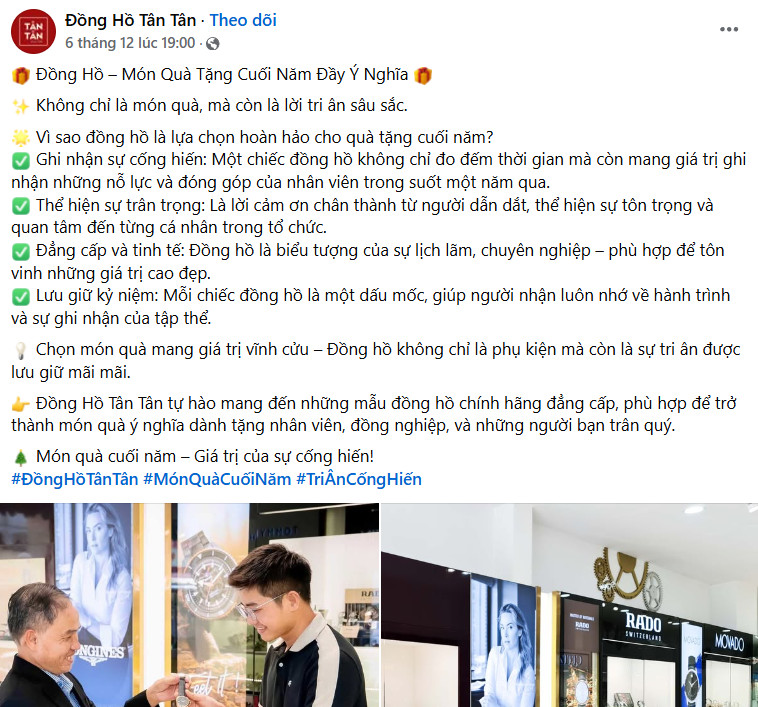 60+ Mẫu content bán đồng hồ hấp dẫn, thu hút triệu khách hàng