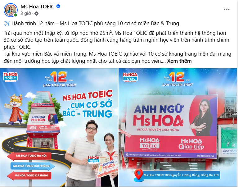 60+ Mẫu content trung tâm tiếng Anh ấn tượng