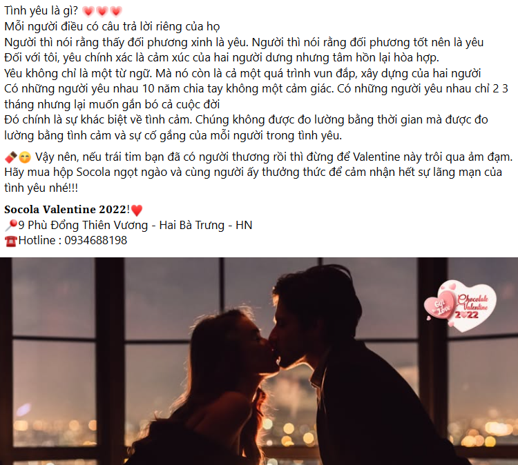 70+ Mẫu content Valentine cho các shop bán hàng chốt đơn “ầm ầm”