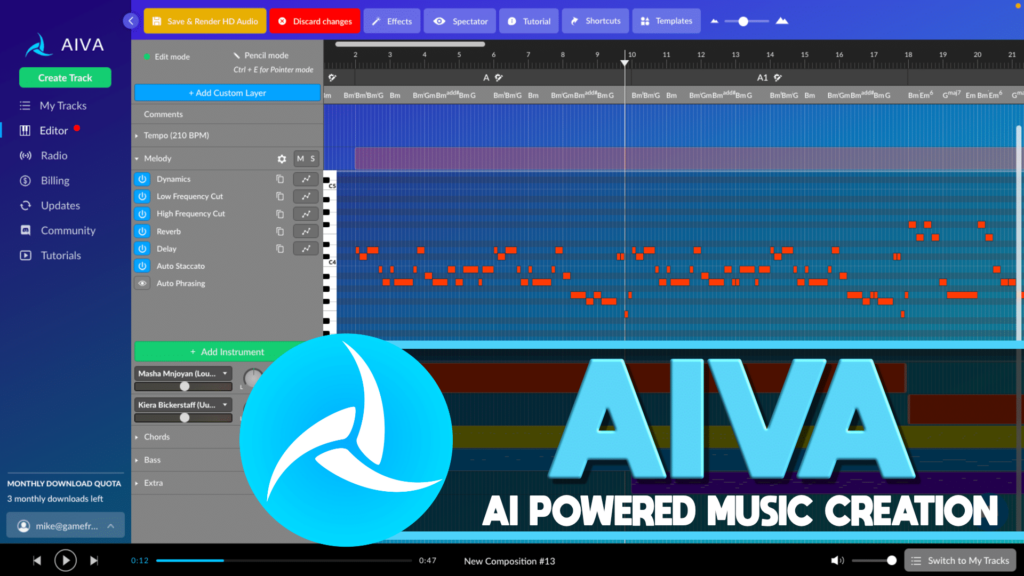 Cách tạo nhạc với AI AIVA