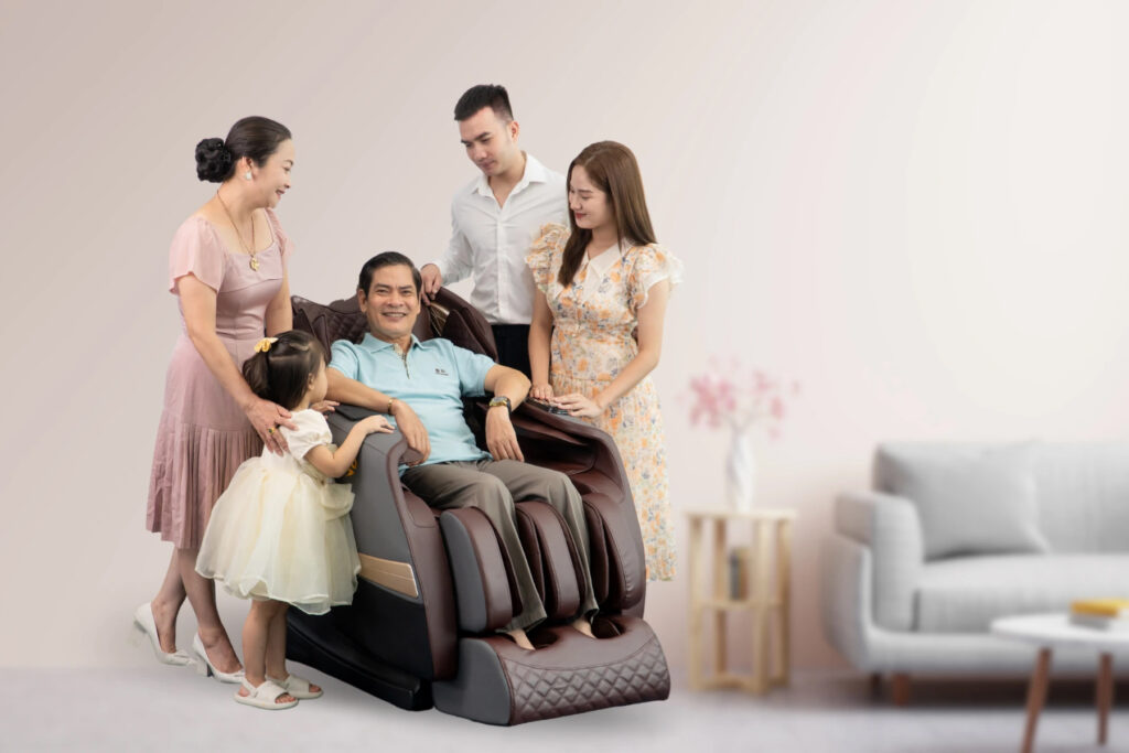 STT bán ghế massage Hái Ra Tiền cho các doanh nghiệp