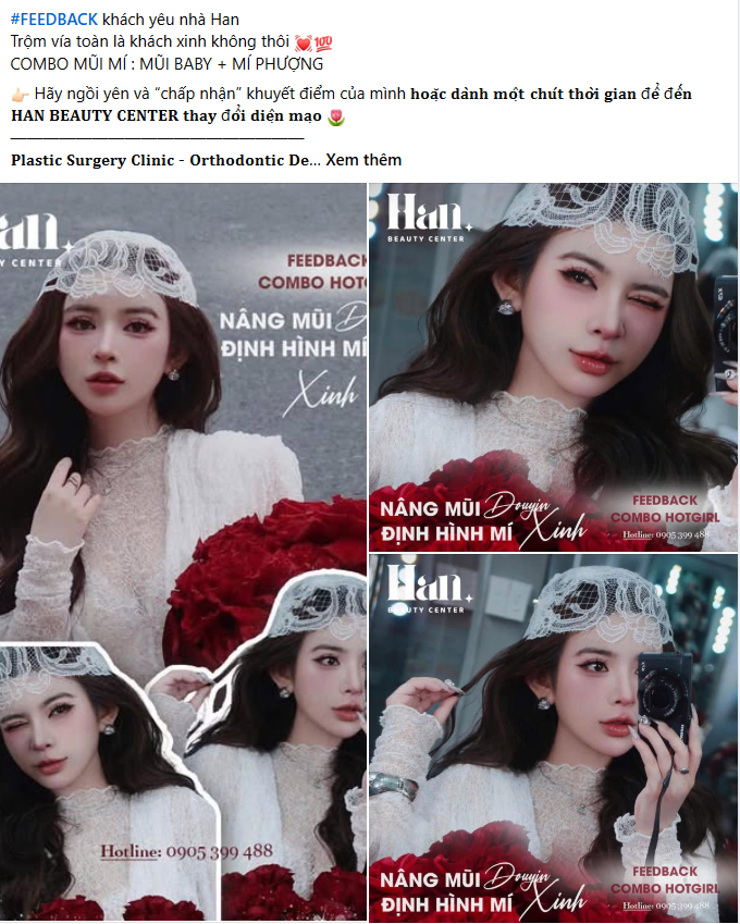 Mẫu content Feedback khách hàng Hút TRIỆU LIKE