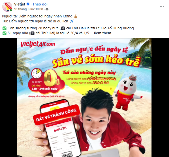 Mẫu content Giỗ Tổ Hùng Vương thu về TRIỆU tương tác