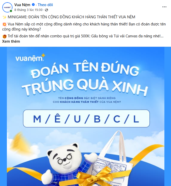 Mẫu content Minigame độc đáo, hút triệu khách hàng