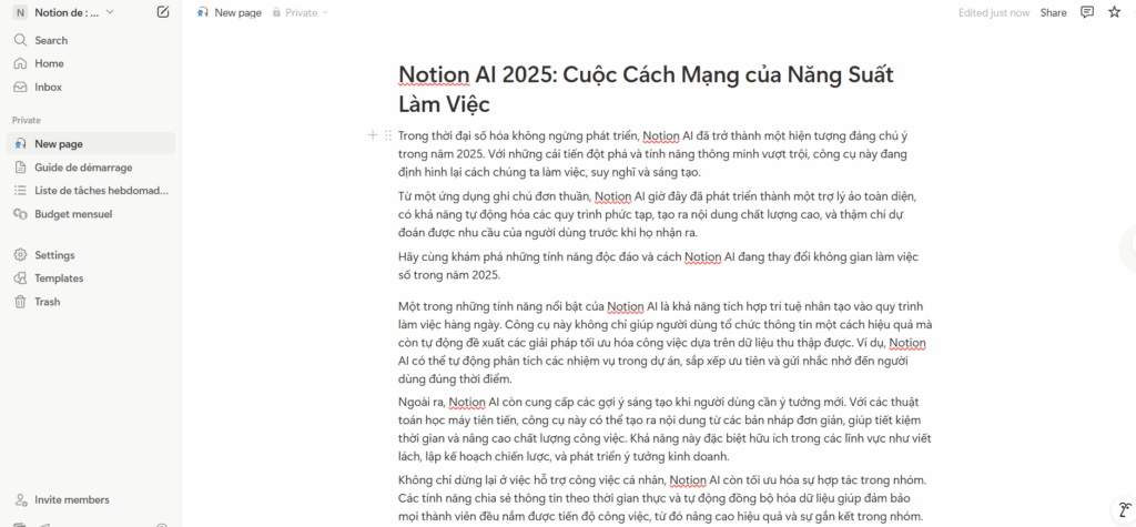 Cách viết content dễ dàng đạt top 1 với AI bằng tool Notion AI 2025 7 Cách viết content dễ dàng đạt top 1 với AI