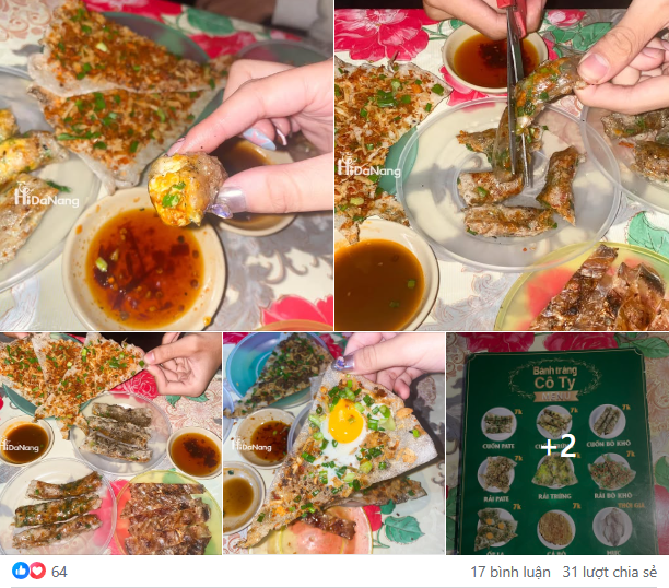 Mẫu content bán bánh tráng cực “Cuốn”
