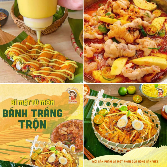 Mẫu content bán bánh tráng cực “Cuốn”