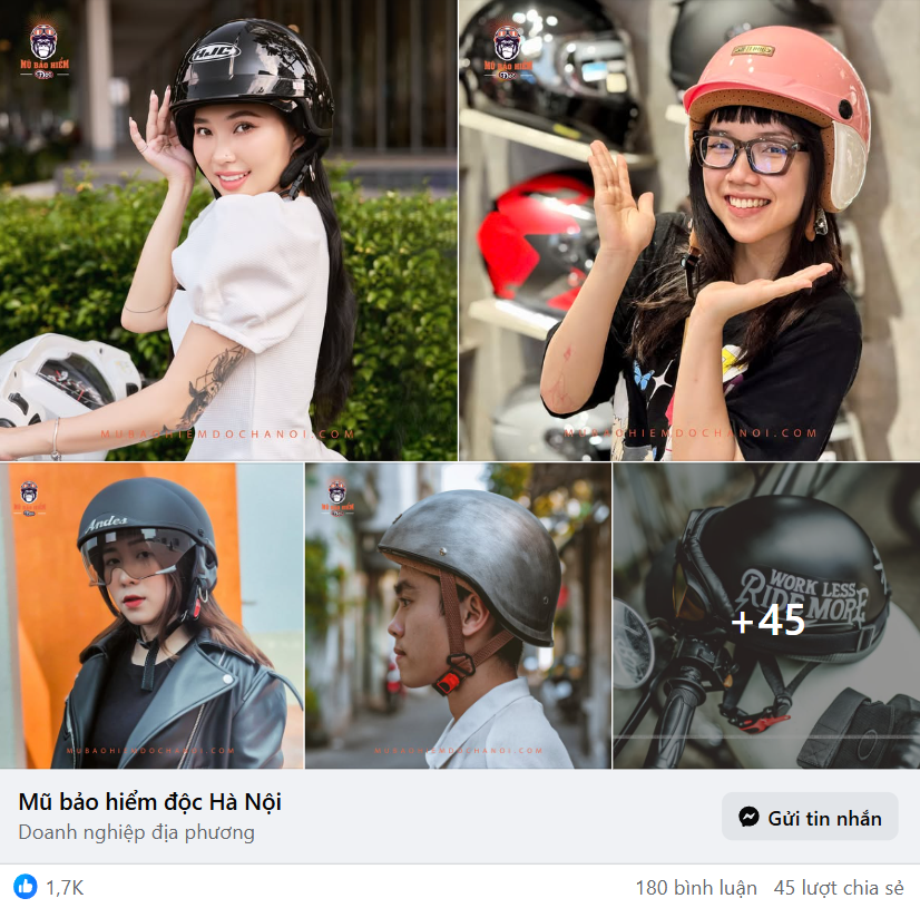 Mẫu content bán mũ ấn tượng khiến khách hàng “Đổ gục”