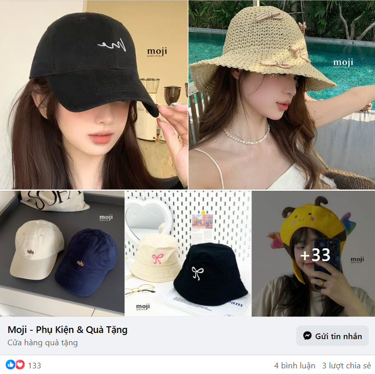 Mẫu content bán mũ ấn tượng khiến khách hàng “Đổ gục”