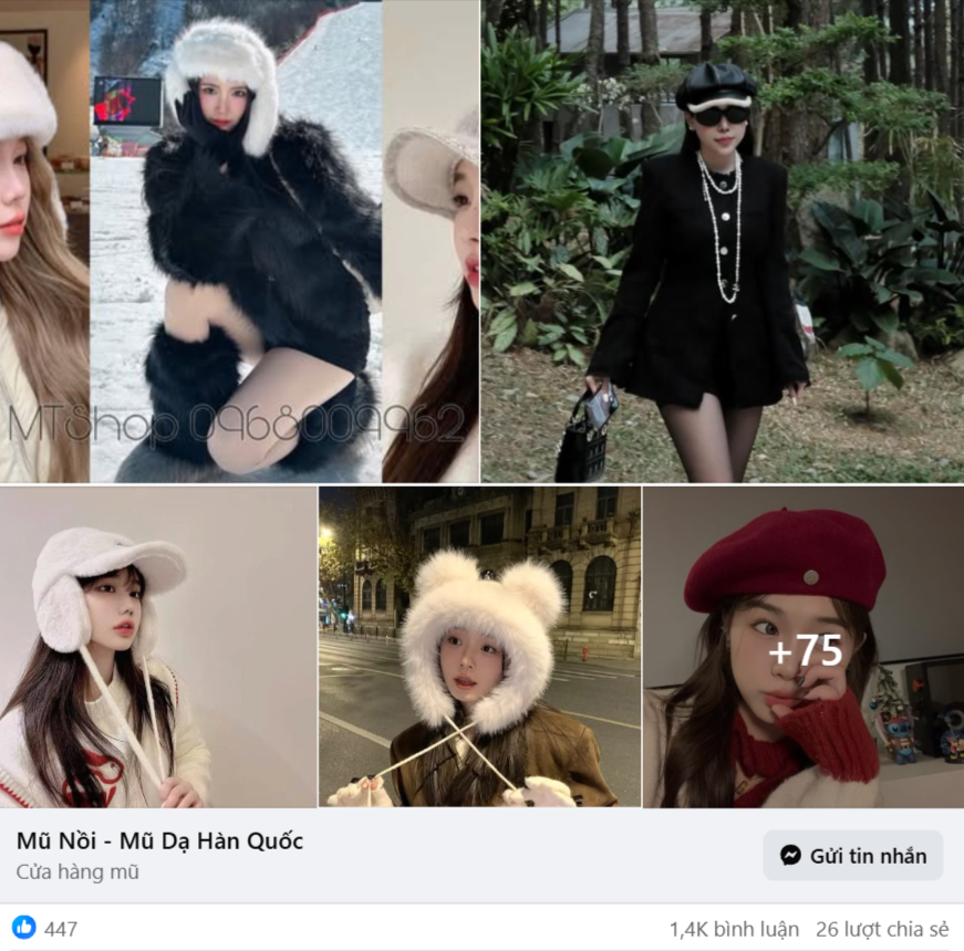 Mẫu content bán mũ ấn tượng khiến khách hàng “Đổ gục”