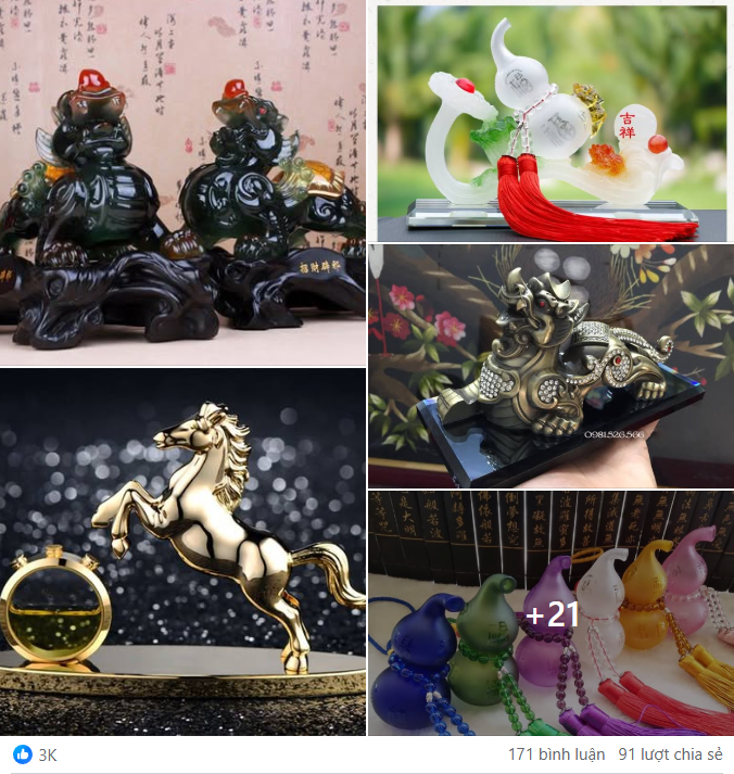 Mẫu content phong thủy tăng “Vượng khí” cho chủ shop