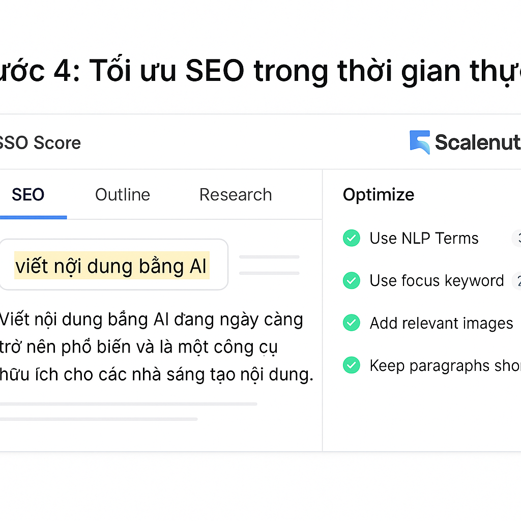 Hướng Dẫn Dùng AI Viết Nội Dung Với Công Cụ Scalenut (Cập nhật 2025) 6 Hướng Dẫn Dùng AI Viết Nội Dung Với Công Cụ Scalenut