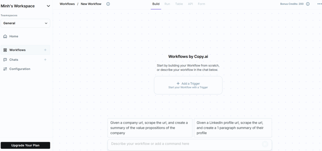 Hướng dẫn viết content tự động với tool Copy.ai 