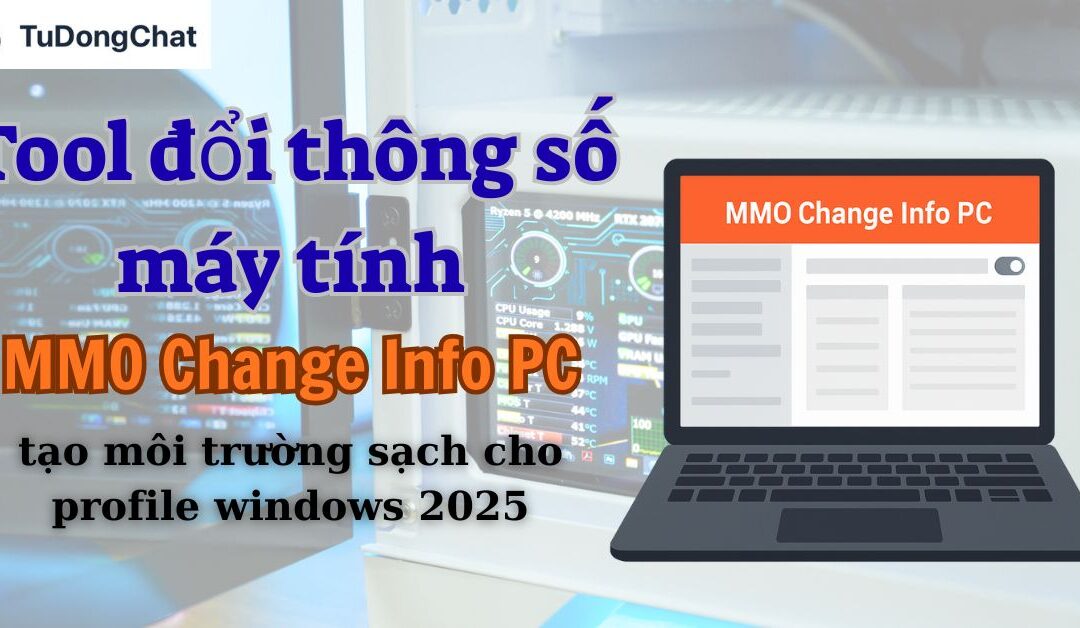 Tool đổi thông số máy tính MMO Change Info PC tạo môi trường sạch cho profile Windows 2025