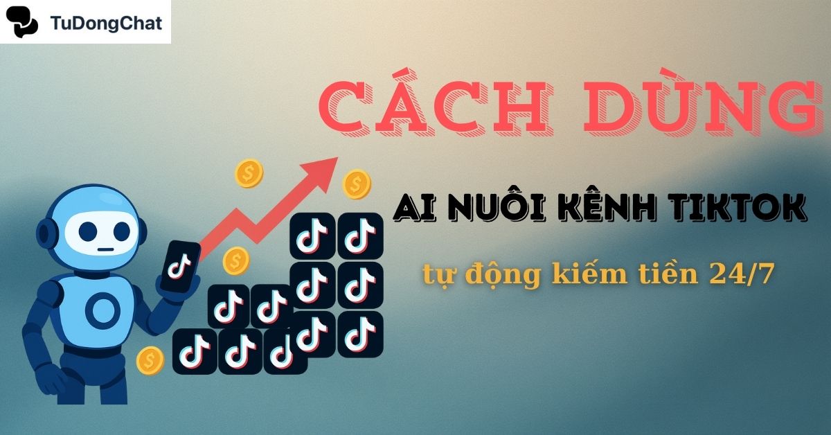 Cách dùng AI nuôi kênh TikTok – Tự động kiếm tiền 24/7