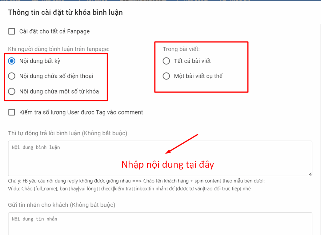 Cách cài đặt tự động trả lời bình luận Fanpage Facebook chi tiết từ A-Z 4 Cách cài đặt tự động trả lời bình luận Fanpage Facebook