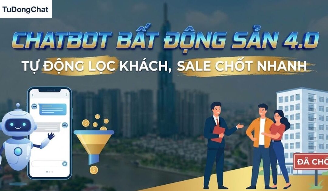 Chatbot Bất động sản 4.0: Bí quyết tự động lọc khách nét, Sale chỉ việc chốt đơn