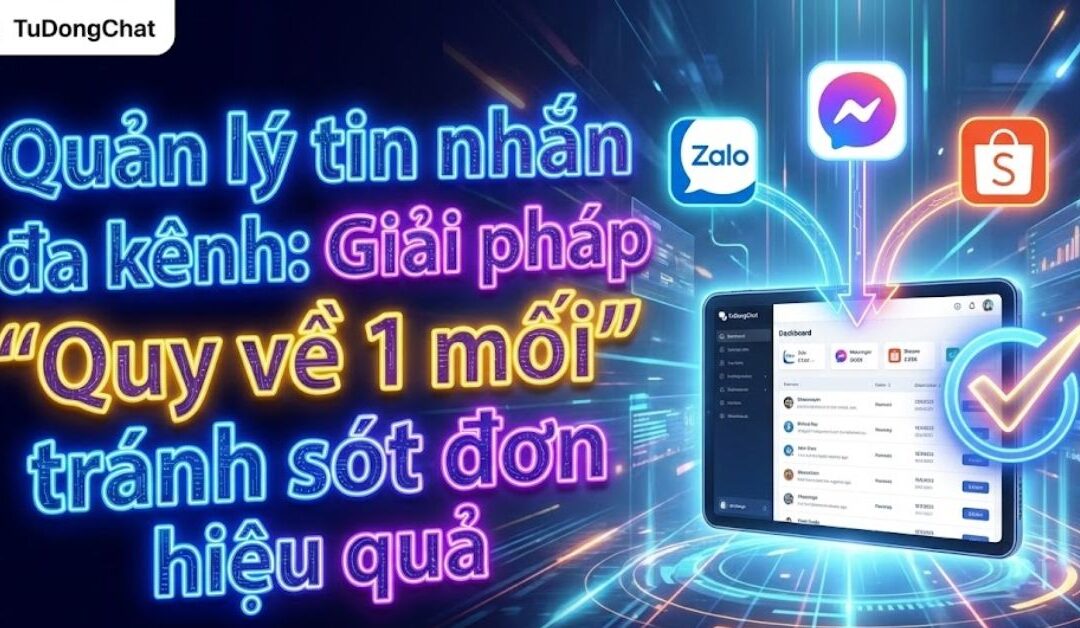 Quản lý tin nhắn đa kênh: Giải pháp “Quy về 1 mối” tránh sót đơn hiệu quả