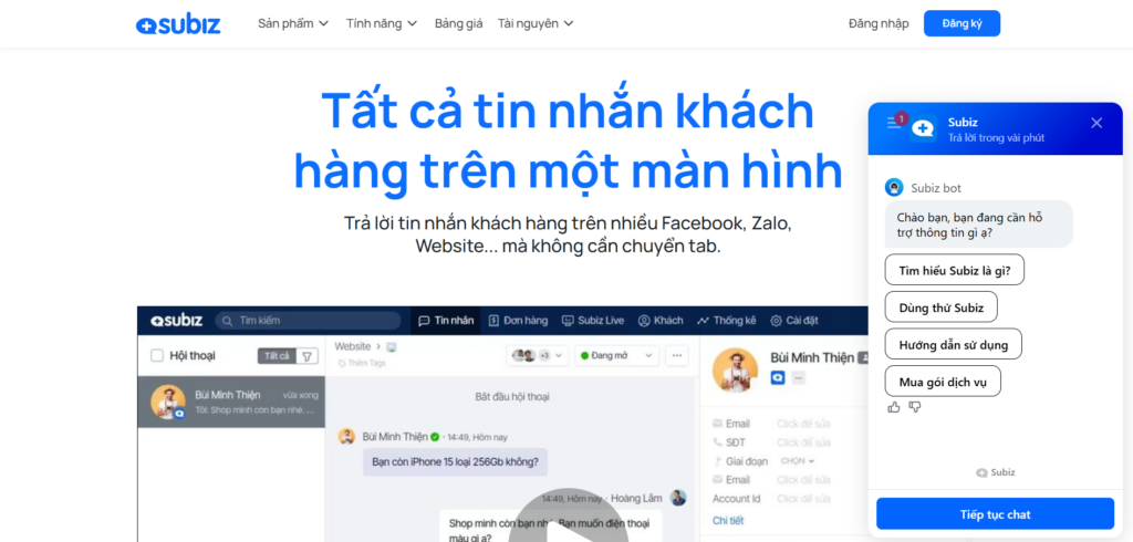 Subiz là gì? Hướng Dẫn Tích Hợp Chatbox Thuần Việt Để Bùng Nổ Doanh Số 7 Subiz là gì? Hướng Dẫn Tích Hợp Chatbox Thuần Việt Để Bùng Nổ Doanh Số
