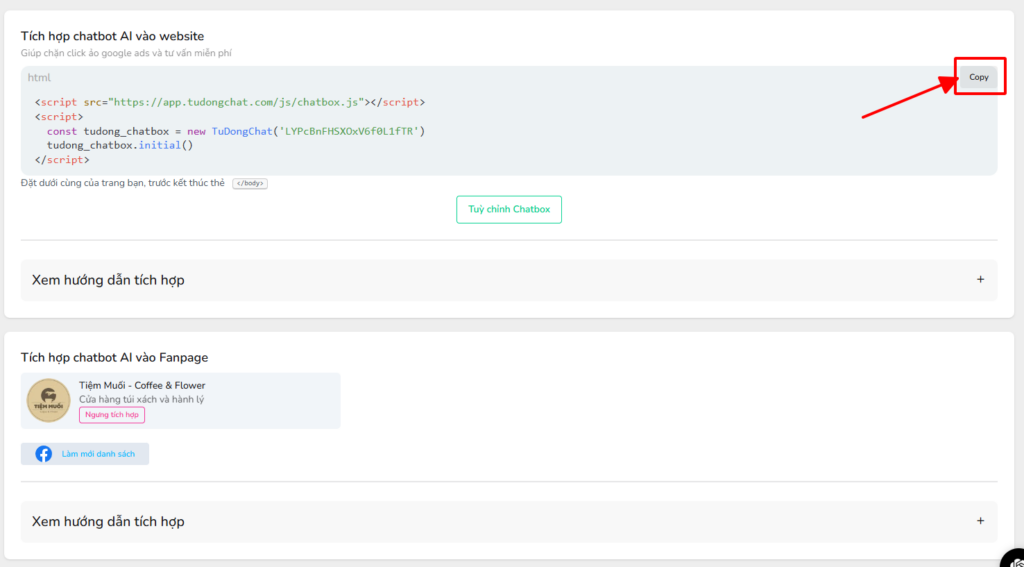 Cách tích hợp Chatbot vào Landing Page đơn giản với 5 bước 6 Cách tích hợp Chatbot vào Landing Page