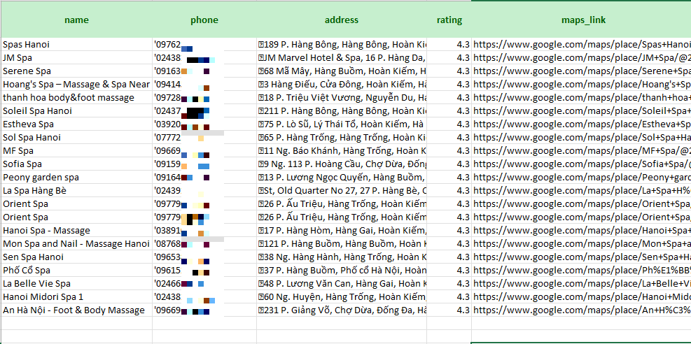 Tool quét data Google Map miễn phí