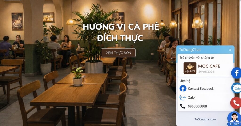 Chatbot Cho Quán Cafe 2026: Chiến Thuật Hút Khách Bùng Nổ Doanh Số