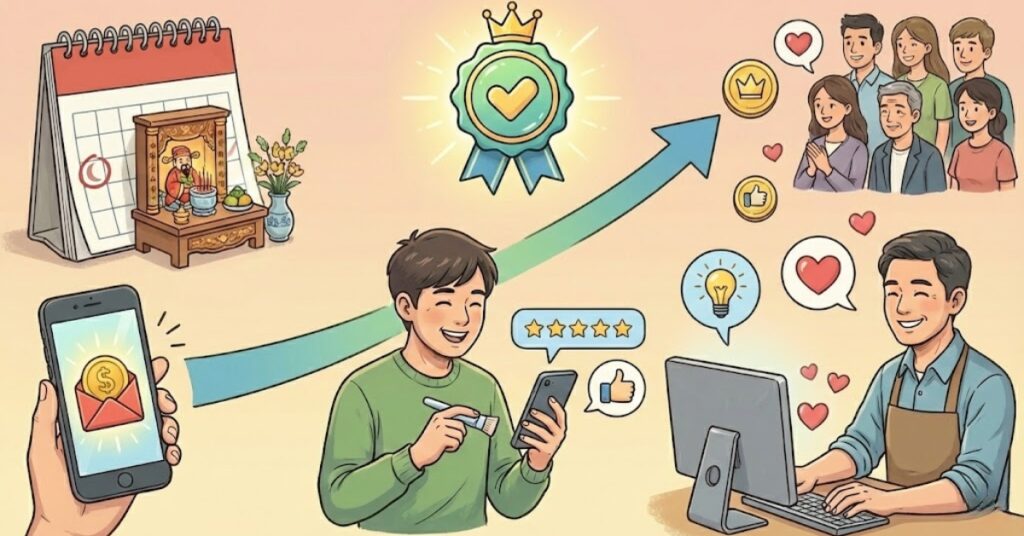 Chiến Lược Marketing Tết 2026: X3 Doanh Số Nhờ "Lì Xì Số" Tự Động