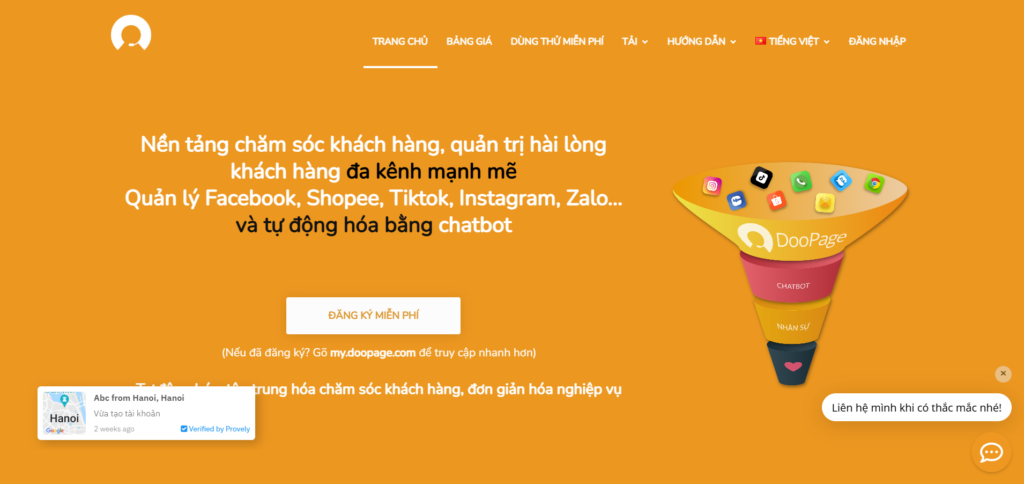 Chatbox Doopage A-Z: Nghệ thuật thâu tóm tin nhắn đa kênh 2026 1 Chatbox Doopage A-Z: Nghệ thuật thâu tóm tin nhắn đa kênh 2026
