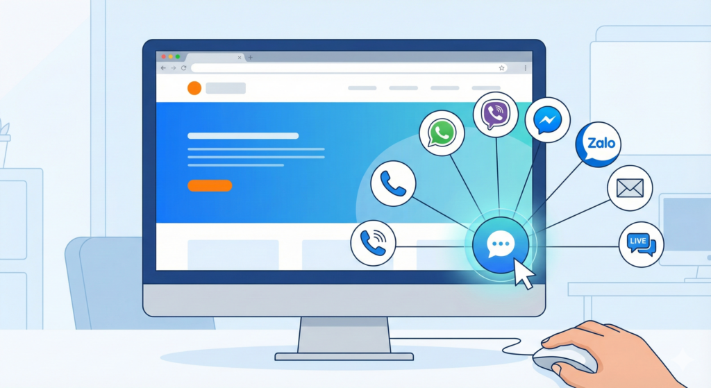Cách Tạo Nút Chat Đa Kênh Cho Website Wordpress Siêu Đơn Giản 2 Cách Tạo Nút Chat Đa Kênh Cho Website