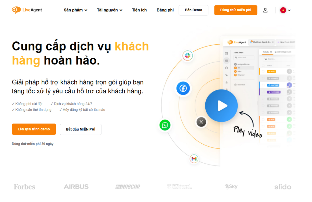 Top 15 phần mềm live chat phổ biến