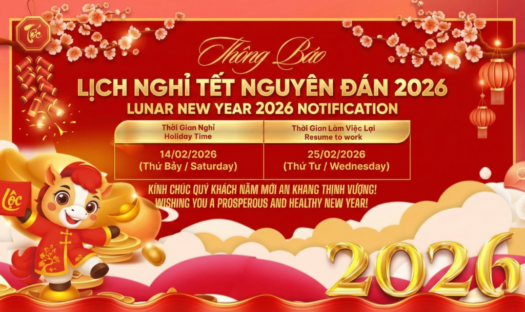 Banner thông báo nghỉ Tết Nguyên Đán 2026