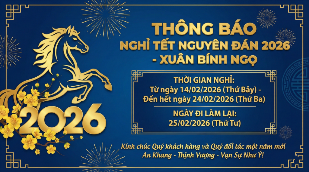 Banner thông báo nghỉ Tết Nguyên Đán 2026