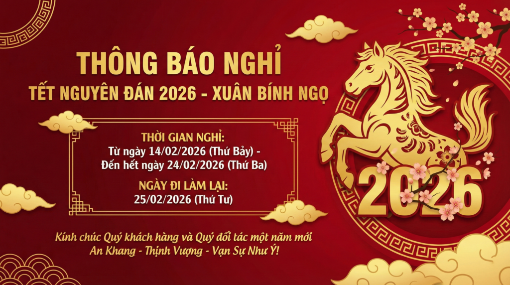 Banner thông báo nghỉ Tết Nguyên Đán 2026