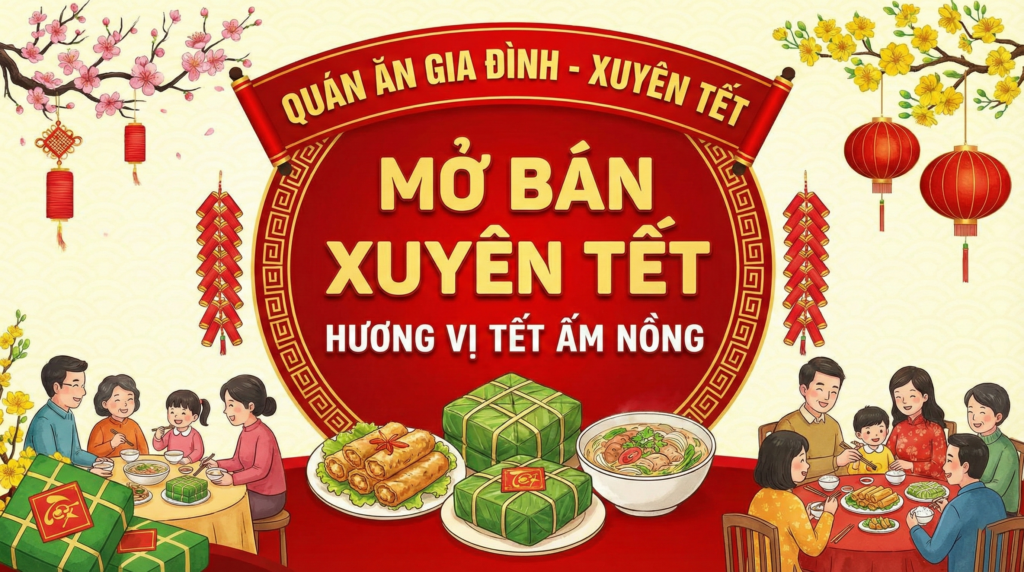 Banner thông báo nghỉ Tết Nguyên Đán 2026