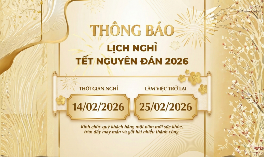 Banner thông báo nghỉ Tết Nguyên Đán 2026