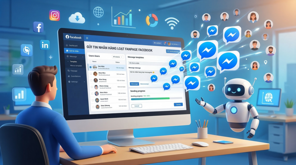Cách gửi tin nhắn hàng loạt Fanpage không lo dính Spam 2026 2 Cách gửi tin nhắn hàng loạt Fanpage