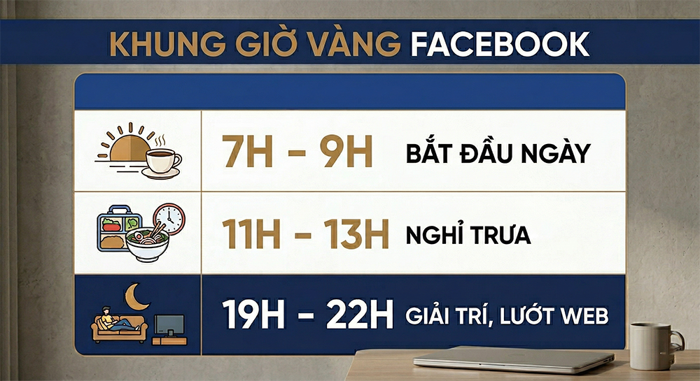 Khung giờ đăng bài Facebook