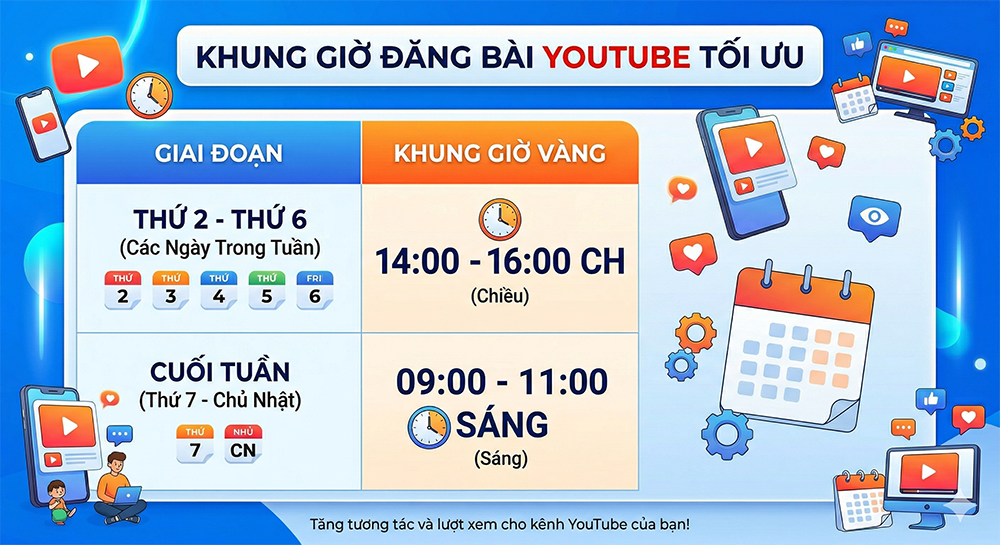 Khung giờ đăng bài Facebook