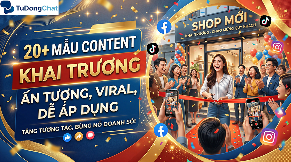 20+ Mẫu Content Khai Trương Ấn Tượng, Viral, Dễ Áp Dụng
