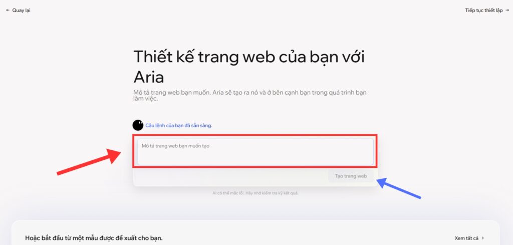 Review về cách làm web bằng Wix AI 2026: Thiết kế website chỉ qua chat