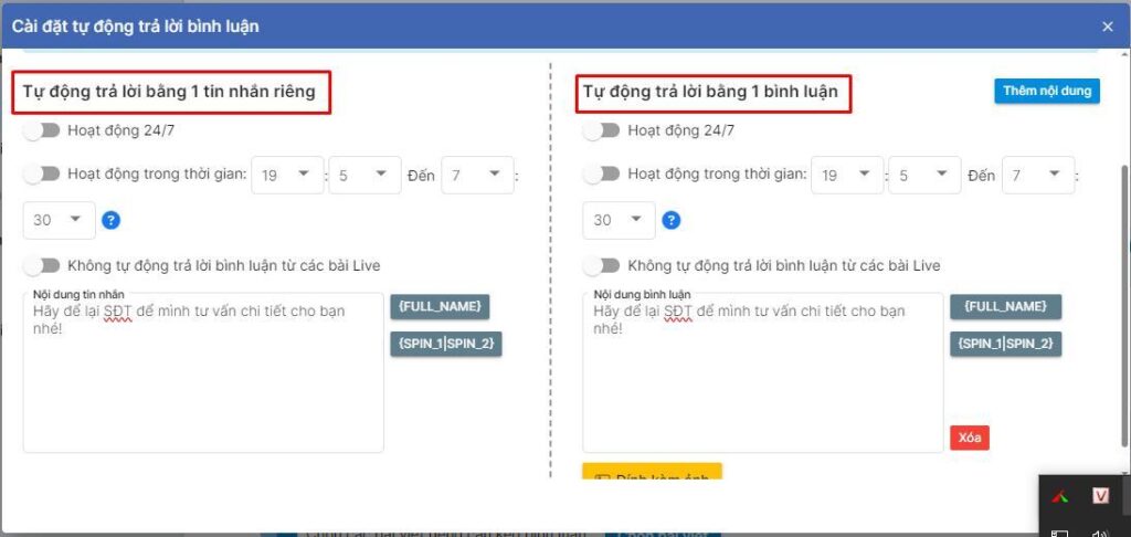 Cách tự động trả lời comment Facebook