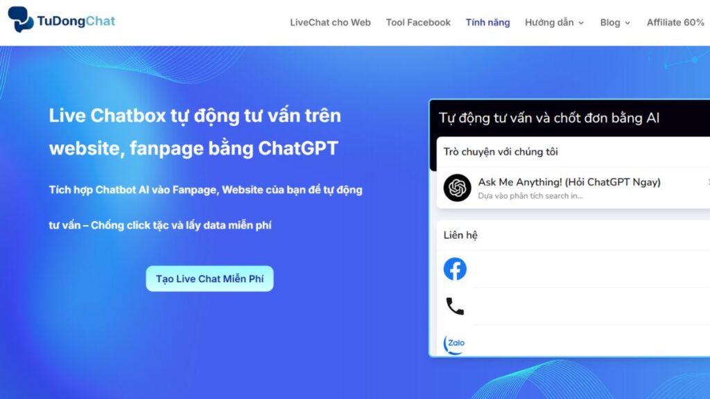 chatbot AI tich hop chatgpt 3