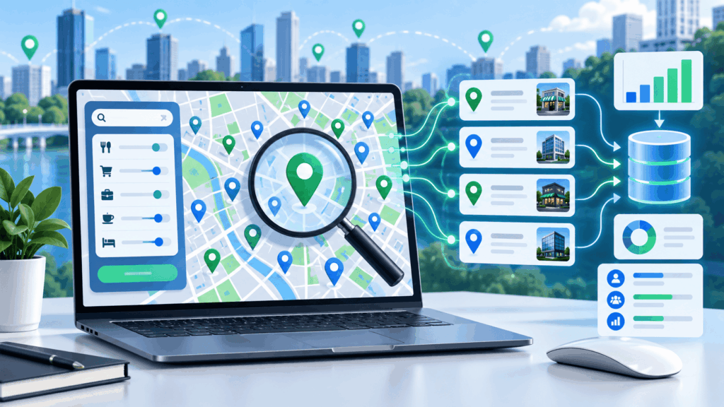 Phần mềm quét dữ liệu Google Maps theo từ khóa lấy data “Tiềm Năng” 1 Phần mềm quét dữ liệu Google Maps theo từ khóa lấy data