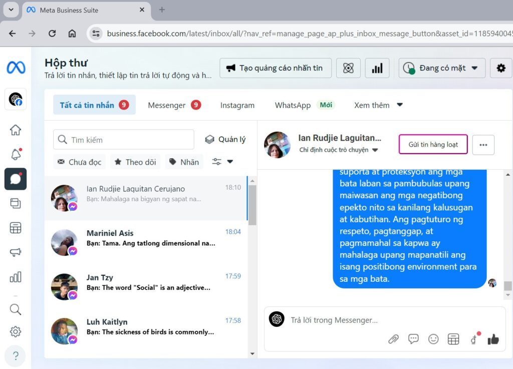 tool spam tin nhắn facebook